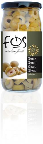 FOS Sliced Green Olives